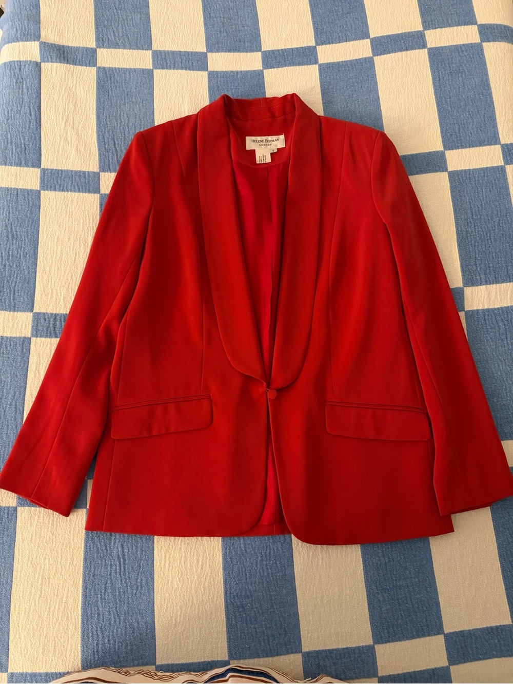 Helene Berman Tuxedo Jacket - Red